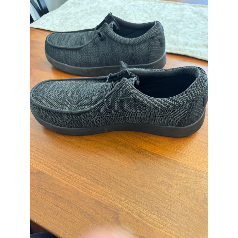 Volcom Workwear Mens Charcoal Gray Mesh Slip On Moc Toe Shoes Size 11.5W